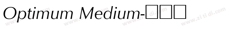 Optimum Medium字体转换